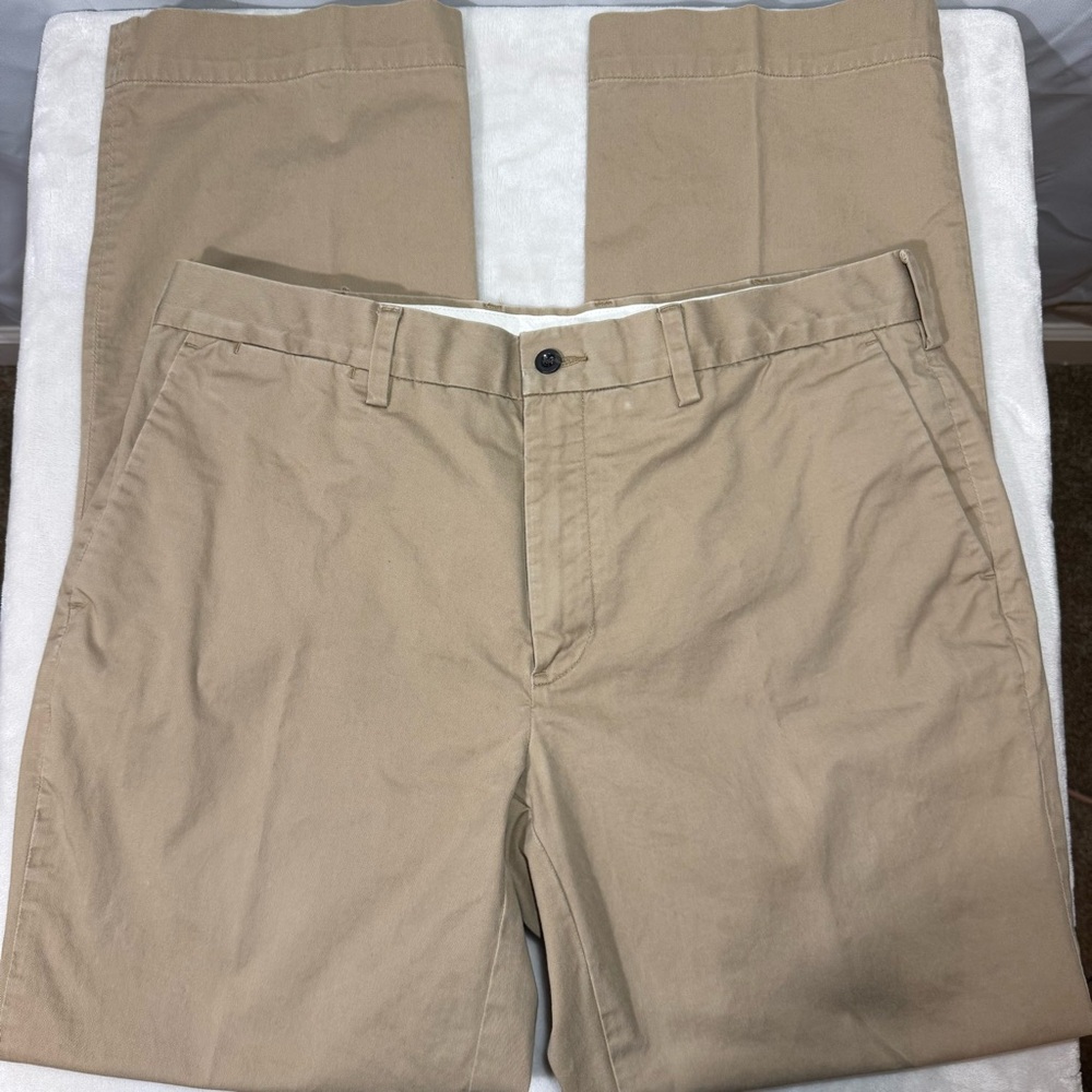 Polo Ralph Lauren Men's Khaki Stretch Classic Fit‎ Pants Size 33x32 Tan Chinos